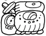 A black and white drawing of a cartoon character

Description automatically generated