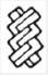 A black and white image of a braided knot

Description automatically generated